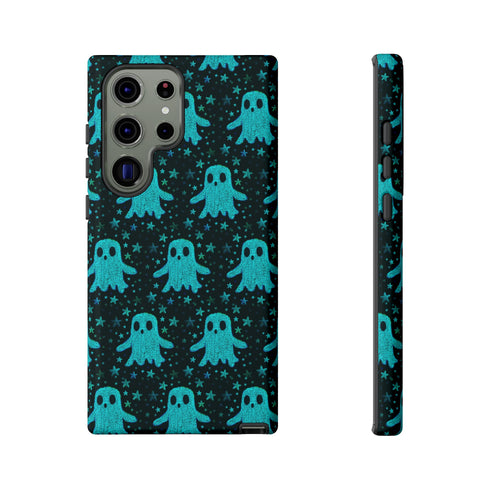 Blue Kawaii Ghost Phone Case
